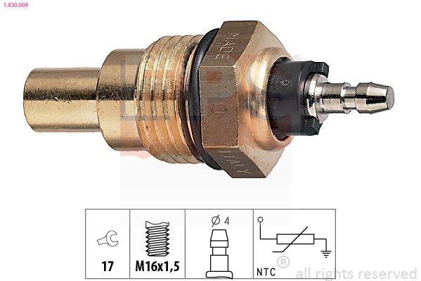 EPS Sensor, coolant temperature Article number: 1.830.009 cheaply
