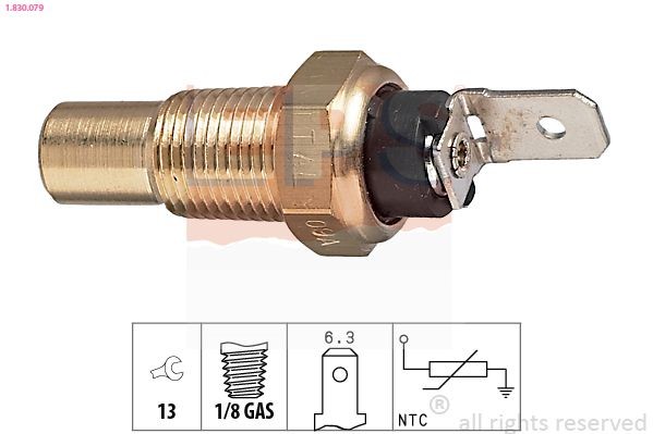 EPS Sensor, coolant temperature Article number: 1.830.079 cheaply