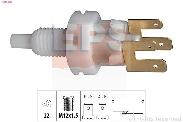 EPS 1.840.091 Temperature Switch, coolant warning lamp SAFRANE 3.0 170 PS Petrol 1997