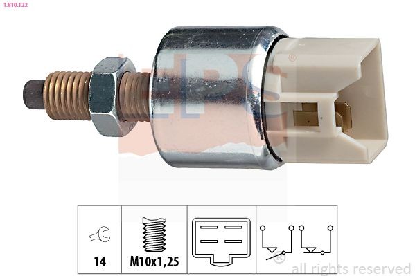 EPS 1.840.129 Temperature Switch, coolant warning lamp CHARADE 1.0 i 57 PS Petrol 2000