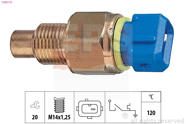 EPS 1.840.131 Temperature Switch, coolant warning lamp C4 1.6 16V 109 PS Petrol 2011