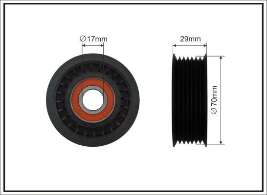 CAFFARO Tensioner pulley Article number: 108-00 cheaply