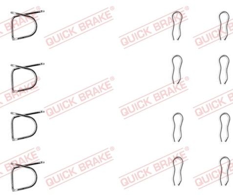 KAWE 109-0939 Accessory Kit, disc brake pads SAMBA 0.9 (51A601, 51A591) 42 PS Petrol 1987
