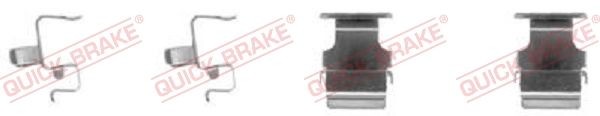 KAWE 109-1673 Monteringssett, bremseklosser LANCER 2.0 i 154 HK Bensin 2013