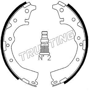 TRUSTING Brake Shoe Set Article number: 115.269 cheaply