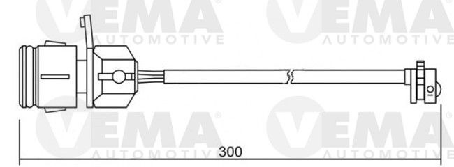 VEMA Brake pad wear sensor Article number: 117263 cheaply