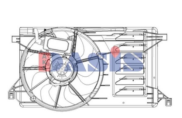 AKS DASIS Fan, radiator Article number: 118086N cheaply
