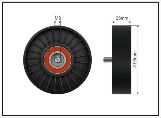 CAFFARO Deflection / Guide Pulley, v-ribbed belt Article number: 12-18 cheaply
