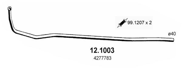 ASSO Išleidimo kolektorius prekės numeris: 12.1003 nebrangu