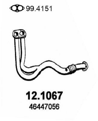 ASSO Exhaust Pipe Article number: 12.1067 cheaply