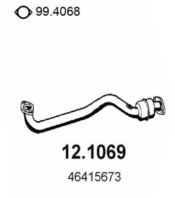 ASSO Exhaust Pipe Article number: 12.1069 cheaply