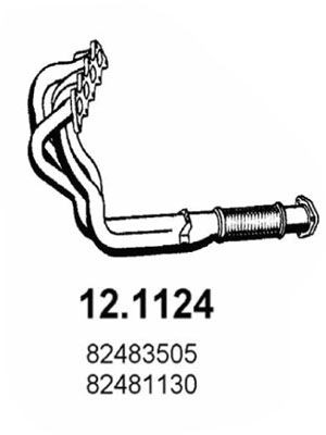 ASSO Exhaust Pipe Article number: 12.1124 cheaply
