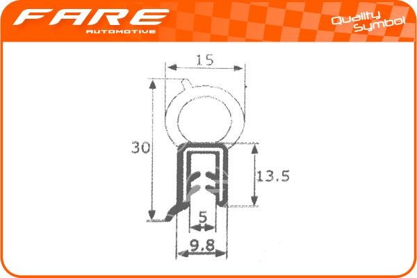 FARE SA Door Seal Article number: 1327 cheaply