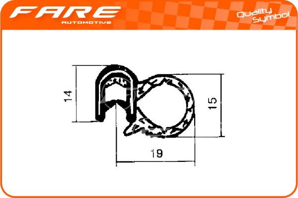 FARE SA Door Seal Article number: 1328 cheaply