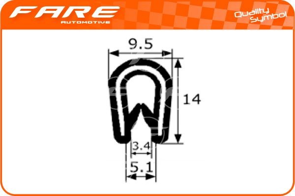 FARE SA Door Seal Article number: 1332 cheaply