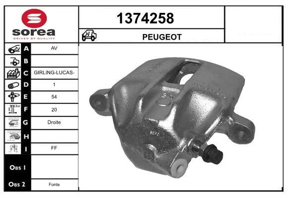 SNRA Brake caliper Article number: 1374258 cheaply