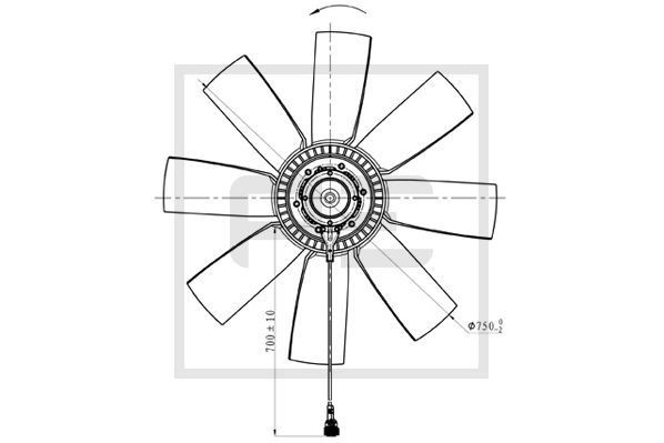 PETERS ENNEPETAL Ventilatorhjul, motorkøling Varenummer: 140.192-00A billige