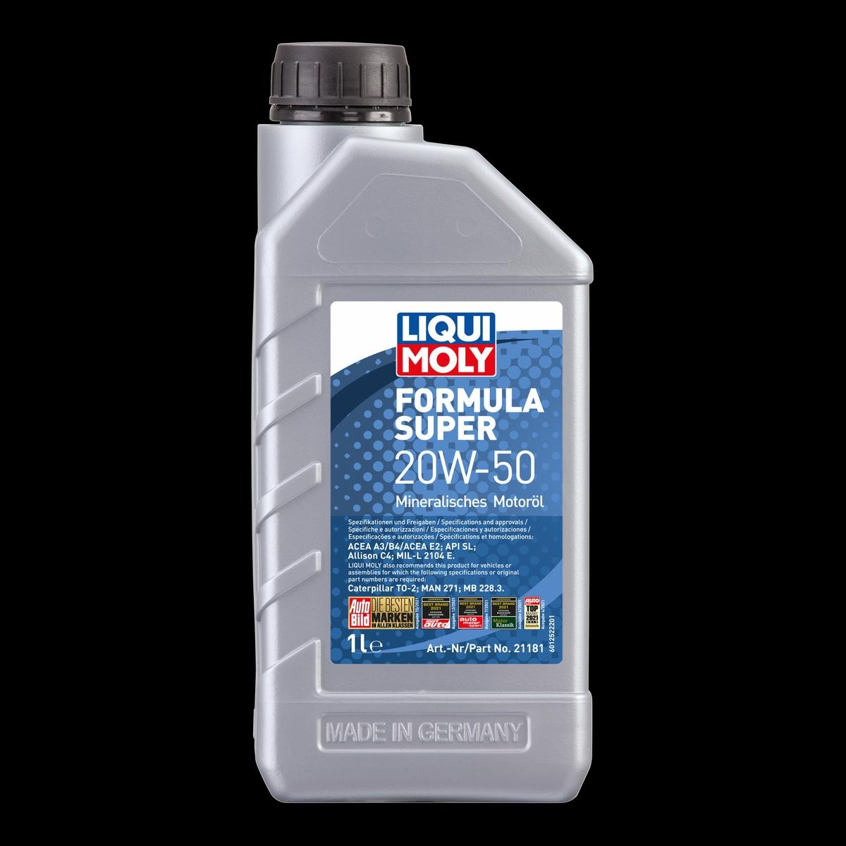 LIQUI MOLY Variklio alyva prekės numeris: 1444 nebrangu