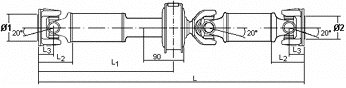 SPIDAN Propshaft, axle drive Article number: 28038 cheaply