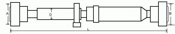 SPIDAN Propshaft, axle drive Article number: 28128 cheaply