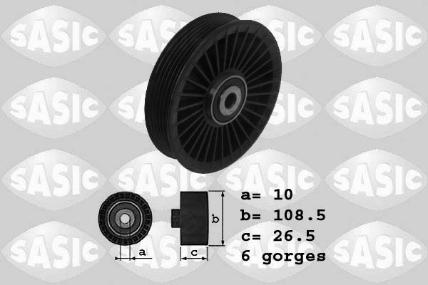 SASIC Deflection / Guide Pulley, v-ribbed belt Article number: 1626144 cheaply