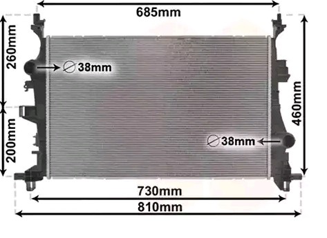 VAN WEZEL Engine radiator Article number: 17012701 cheaply