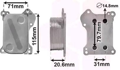 VAN WEZEL Radiateur d'huile UGS: 17013702 à bon prix