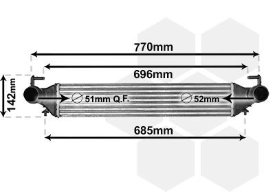 VAN WEZEL Intercooler Numero articolo: 17014702 poco costoso