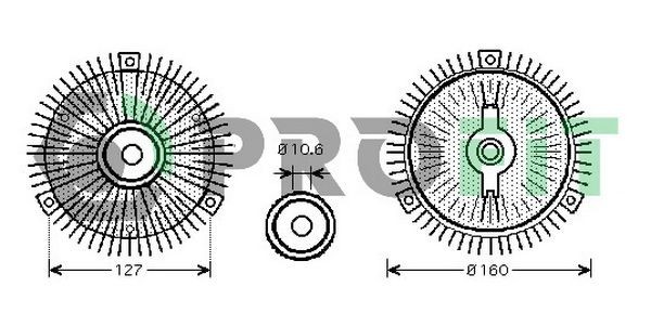 PROFIT Fan clutch Article number: 1720-4002 cheaply