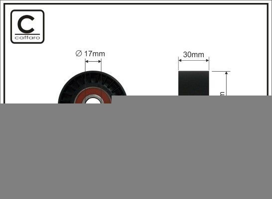 CAFFARO Deflection / Guide Pulley, v-ribbed belt Article number: 18-99 cheaply