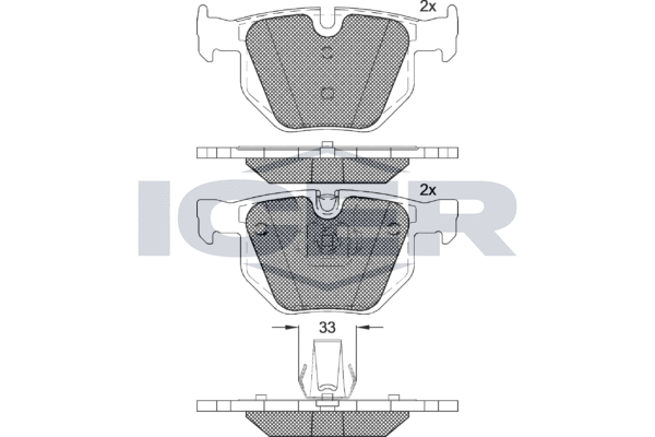 ICER Brake pad set Article number: 181365 cheaply