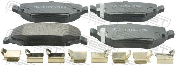 FEBEST Brake pad set Article number: 2001-CHIIIR cheaply