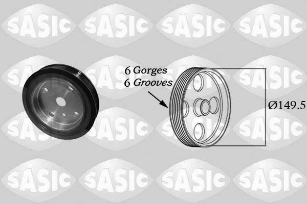 SASIC Crankshaft pulley Article number: 2156074 cheaply