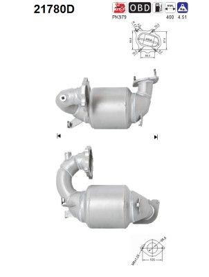 AS Catalytic converter Article number: 21780D cheaply