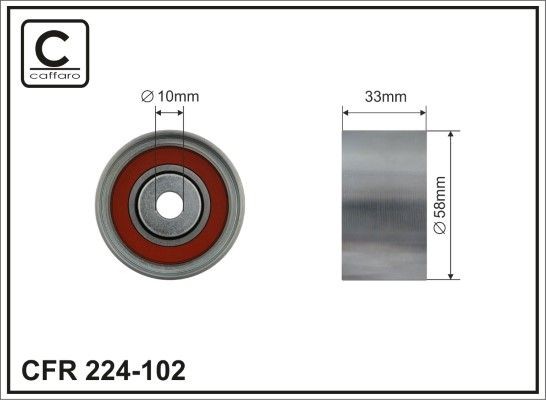 CAFFARO Timing belt deflection pulley Article number: 224-102 cheaply