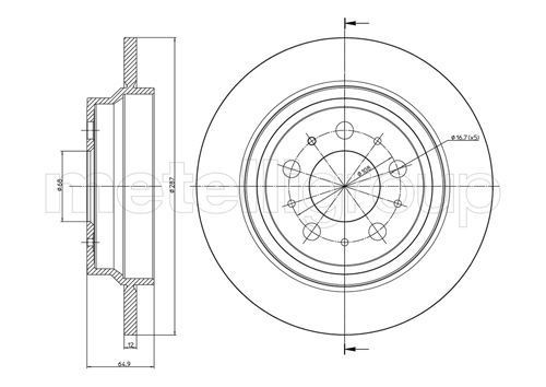 METELLI Brake disc Article number: 23-0562C cheaply