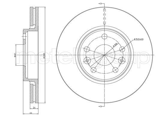 METELLI Brake disc Article number: 23-1563C cheaply