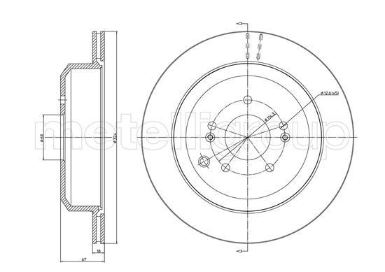 METELLI Brake disc Article number: 23-1702C cheaply
