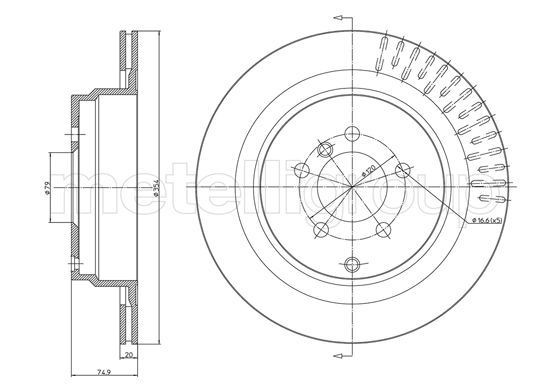 METELLI Brake disc Article number: 23-1731C cheaply