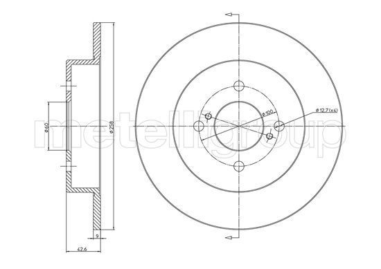 METELLI Brake disc Article number: 23-1732 cheaply