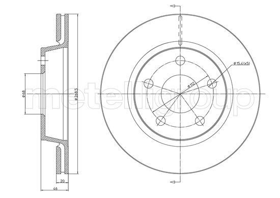 METELLI Brake disc Article number: 23-1734C cheaply