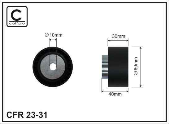 CAFFARO Timing belt deflection pulley Article number: 23-31 cheaply