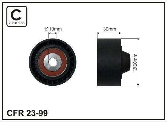 CAFFARO Deflection / Guide Pulley, v-ribbed belt Article number: 23-99 cheaply