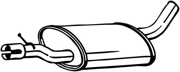 BOSAL Middle silencer Article number: 233-567 cheaply