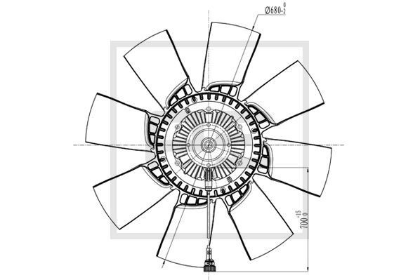 PETERS ENNEPETAL Ventilatorhjul, motorkøling Varenummer: 250.159-00A billige