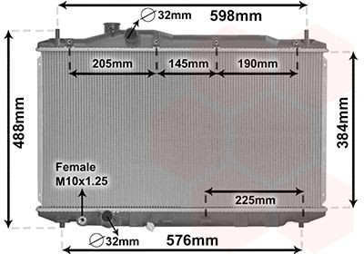 VAN WEZEL Engine radiator Article number: 25002306 cheaply