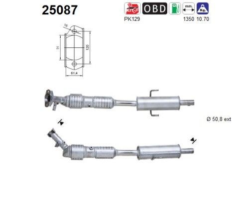 AS Catalytic converter Article number: 25087 cheaply