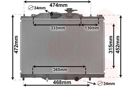 VAN WEZEL Engine radiator Article number: 27012700 cheaply