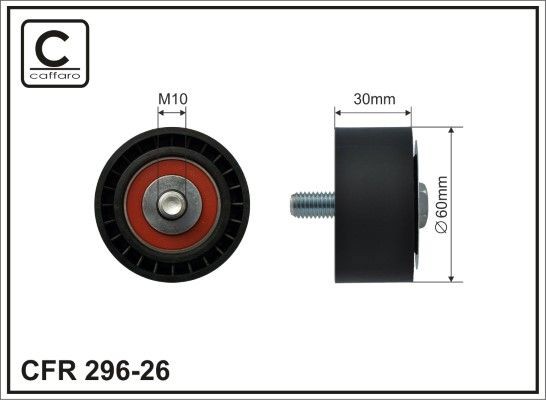 CAFFARO Tensioner pulley Article number: 296-26 cheaply