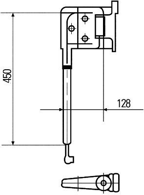 HELLA Holder, sidespejl Varenummer: 8HG 503 009-022 billige